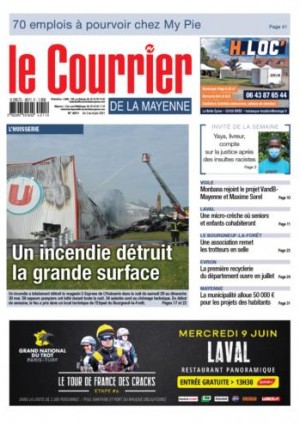 L’HUISSERIE : Un incendie détruit la grande surface